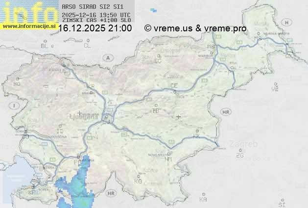 Radarska karta padavin