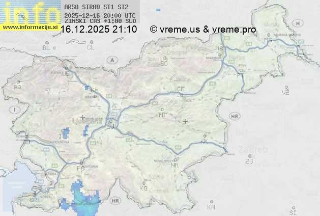 Radarska karta padavin