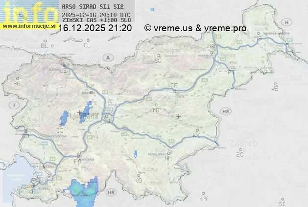 Radarska karta padavin