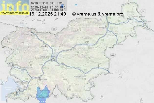 Radarska karta padavin