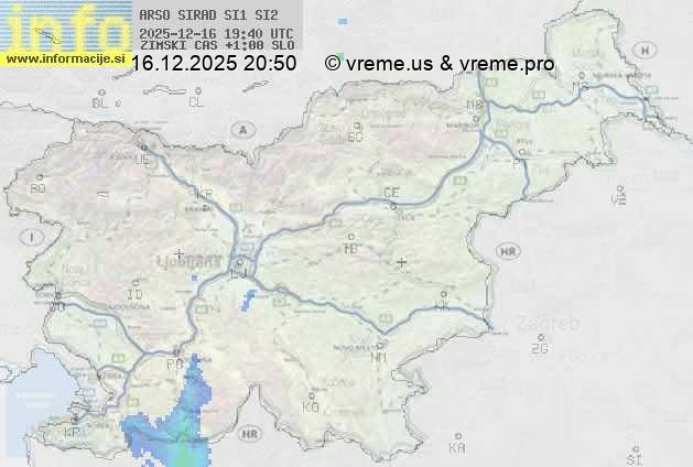 Radarska karta padavin