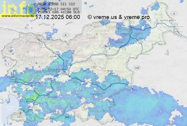 Radarska karta padavin