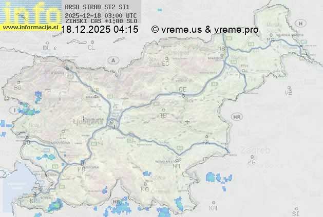 Radarska karta padavin