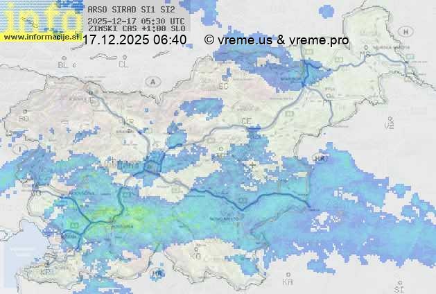 Radarska karta padavin