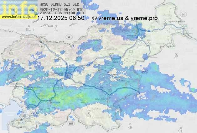 Radarska karta padavin