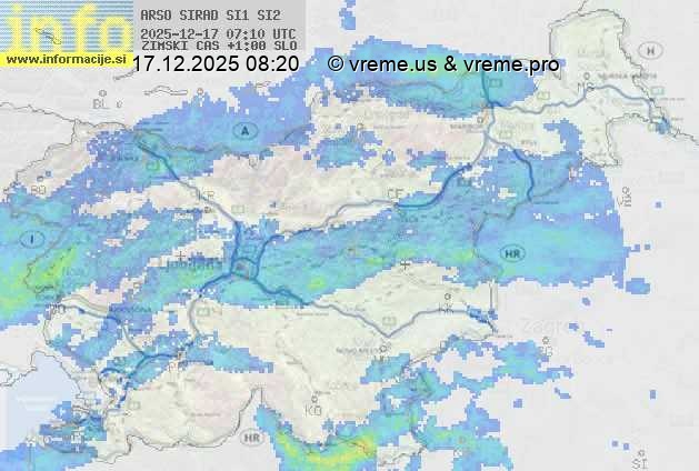 Radarska karta padavin