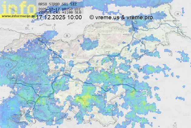 Radarska karta padavin