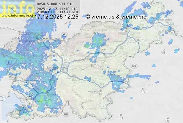 Radarska karta padavin