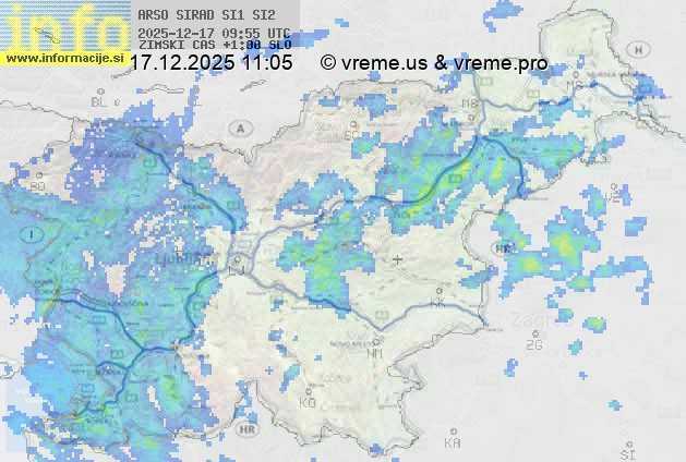 Radarska karta padavin
