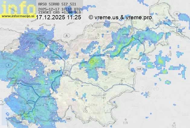 Radarska karta padavin