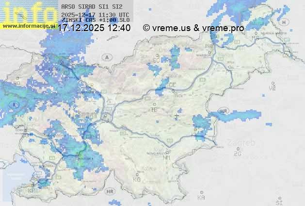 Radarska karta padavin