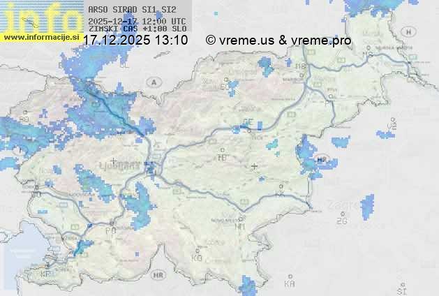 Radarska karta padavin
