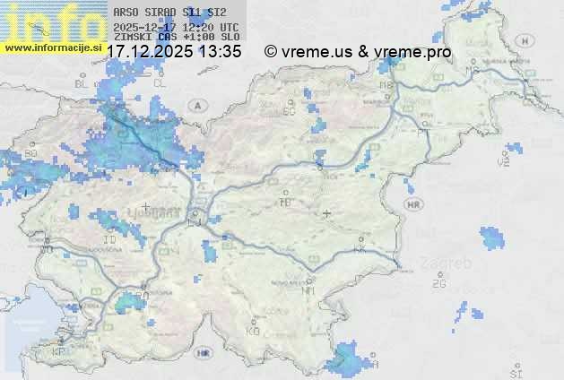 Radarska karta padavin