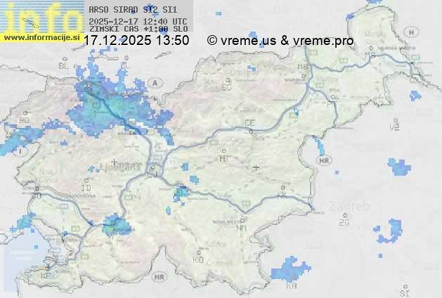 Radarska karta padavin