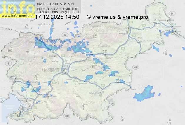 Radarska karta padavin