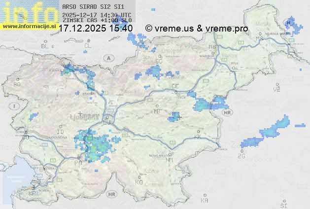 Radarska karta padavin
