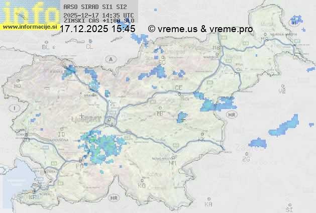 Radarska karta padavin