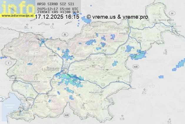 Radarska karta padavin