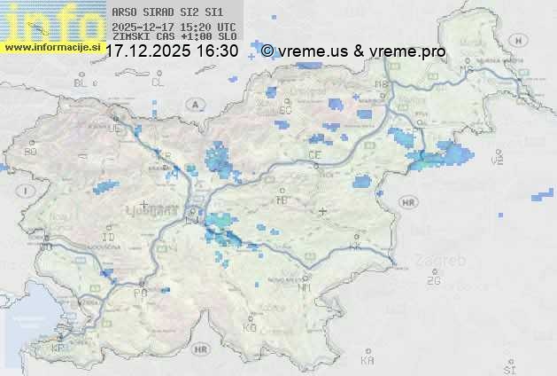Radarska karta padavin