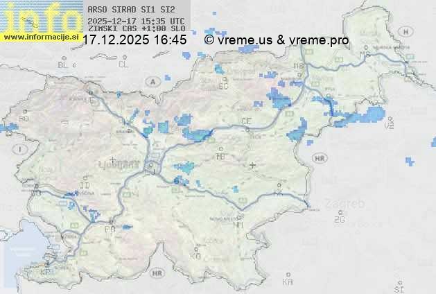 Radarska karta padavin