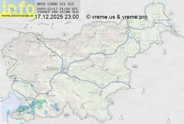 Radarska karta padavin