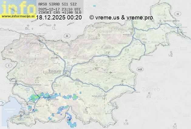 Radarska karta padavin