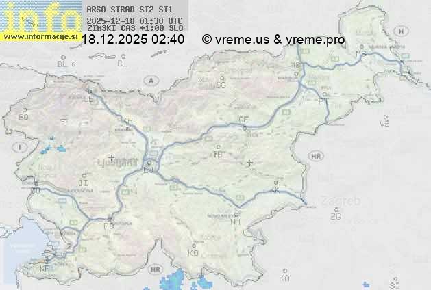 Radarska karta padavin