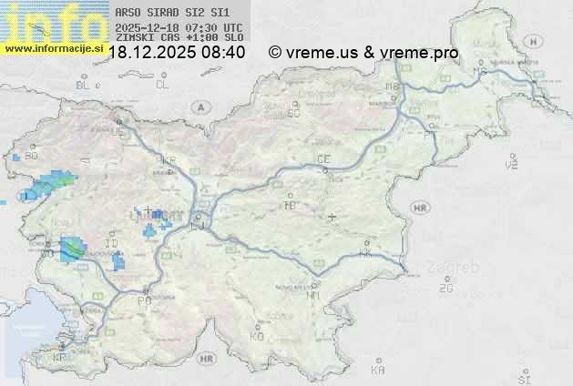 Radarska karta padavin