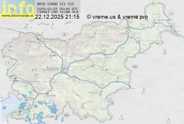 Radarska karta padavin