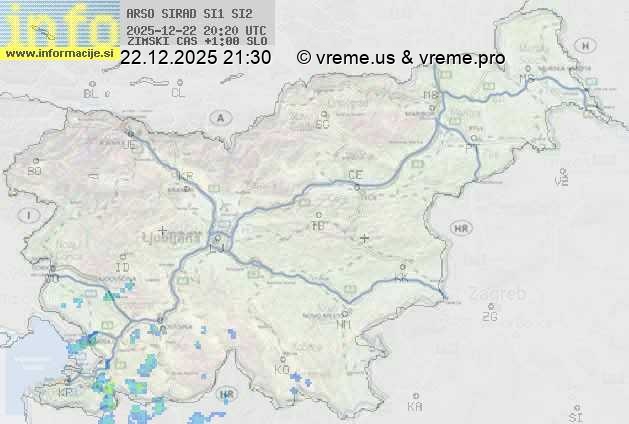 Radarska karta padavin