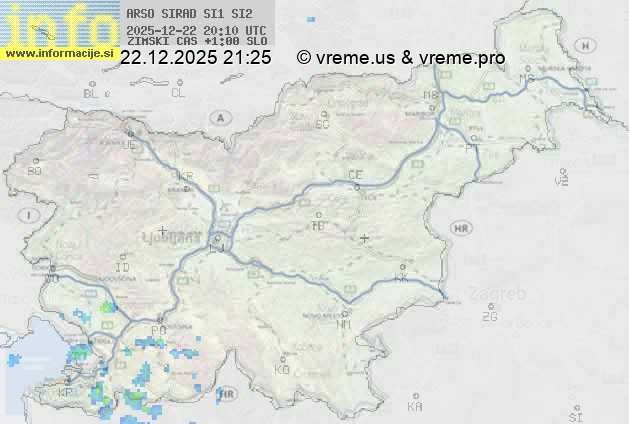 Radarska karta padavin