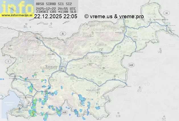 Radarska karta padavin