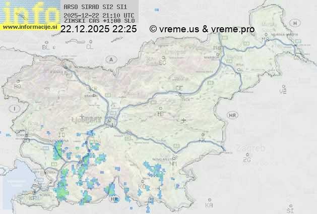 Radarska karta padavin