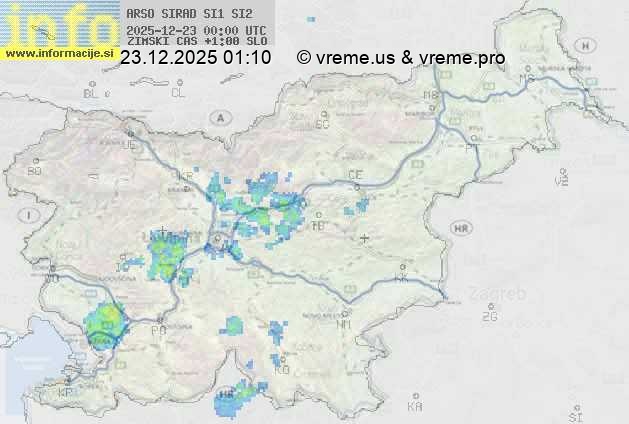 Radarska karta padavin