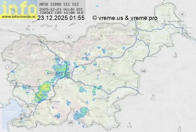 Radarska karta padavin