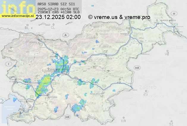 Radarska karta padavin