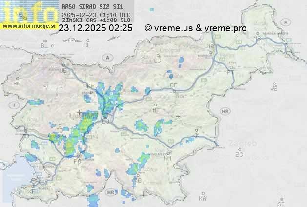 Radarska karta padavin