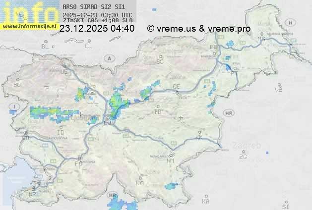 Radarska karta padavin