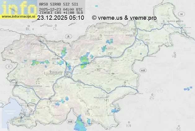 Radarska karta padavin