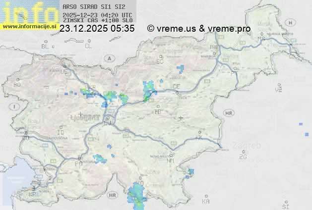 Radarska karta padavin