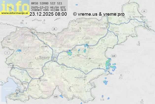 Radarska karta padavin