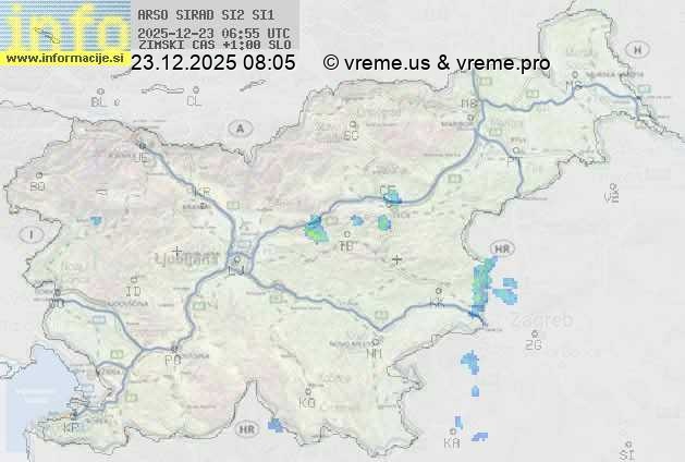 Radarska karta padavin