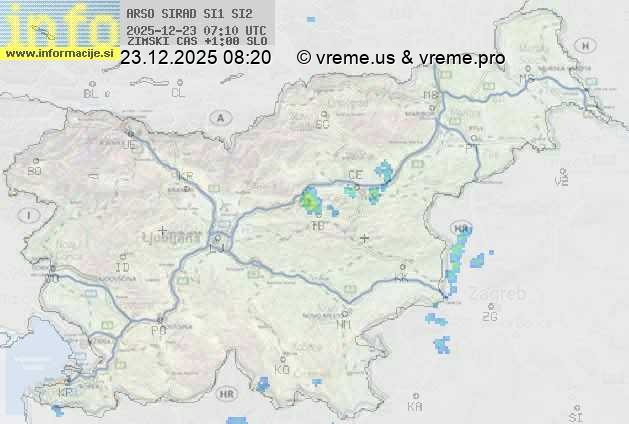 Radarska karta padavin