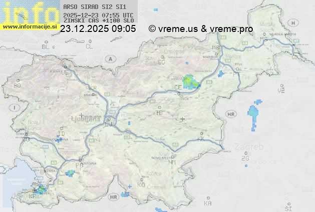 Radarska karta padavin