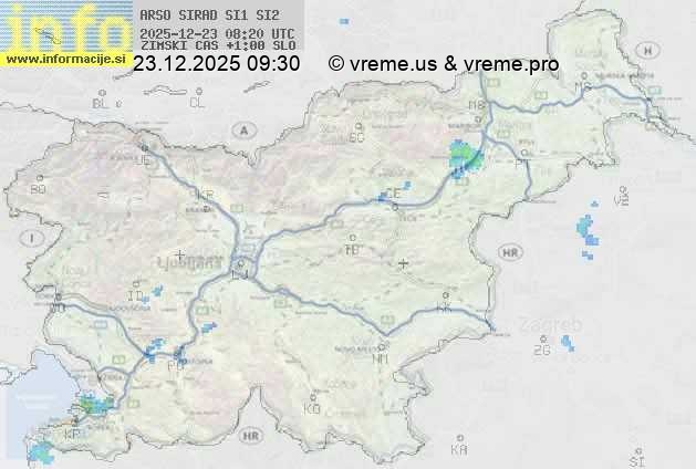 Radarska karta padavin