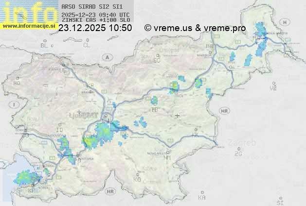 Radarska karta padavin