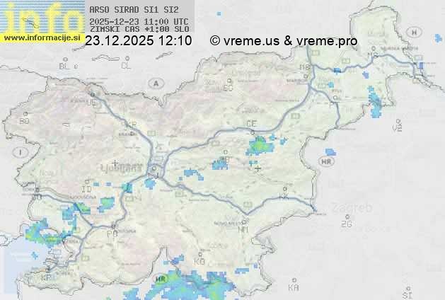 Radarska karta padavin