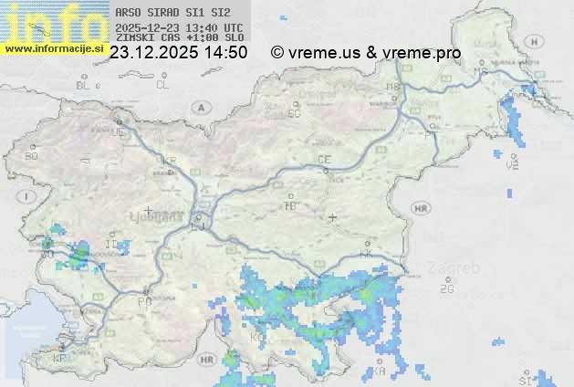 Radarska karta padavin