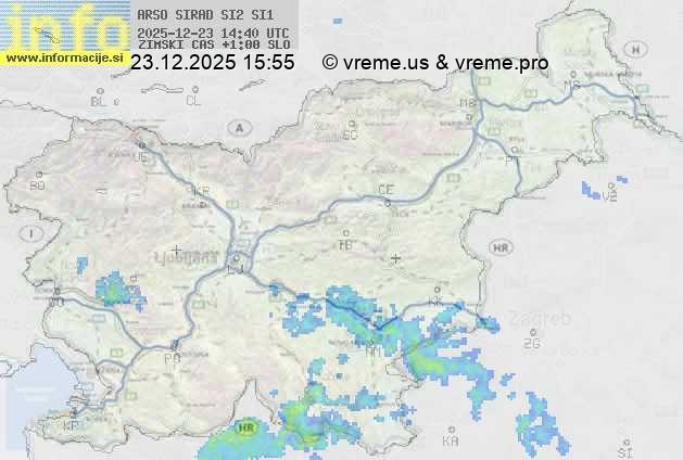 Radarska karta padavin