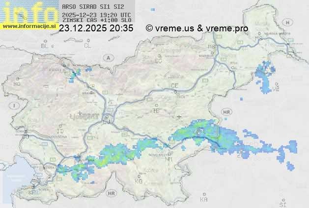 Radarska karta padavin